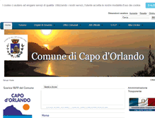 Tablet Screenshot of comune.capodorlando.me.it